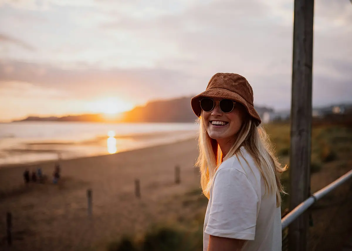 Woman at the beach